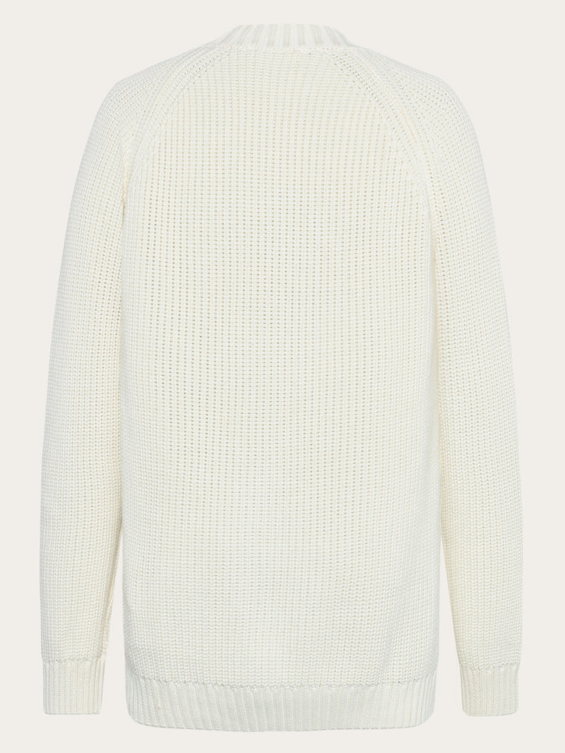 KnowledgeCotton Apparel - MEN Organic Cotton Diamond Knit - Regenerative Organic Certified™ - GOTS/Vegan Knits 1387 Egret
