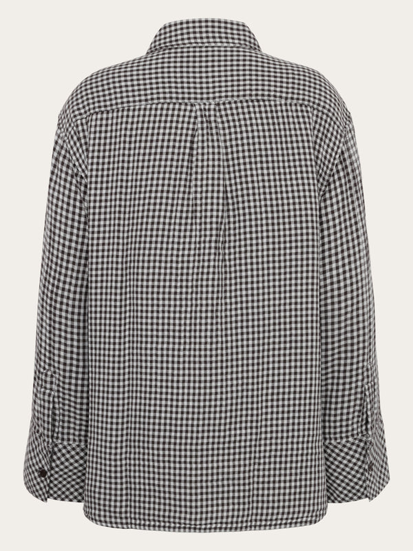 KnowledgeCotton Apparel - WMN Organic Cotton Double layer Shirt GOTS Shirts 7032 Multi check