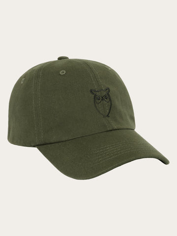 KnowledgeCotton Apparel - UNI Twill logo cap Caps 1090 Forrest Night