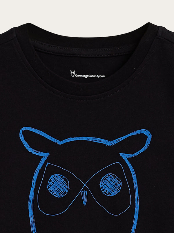 KnowledgeCotton Apparel - YOUNG Owl t-shirt T-shirts 9992 item color