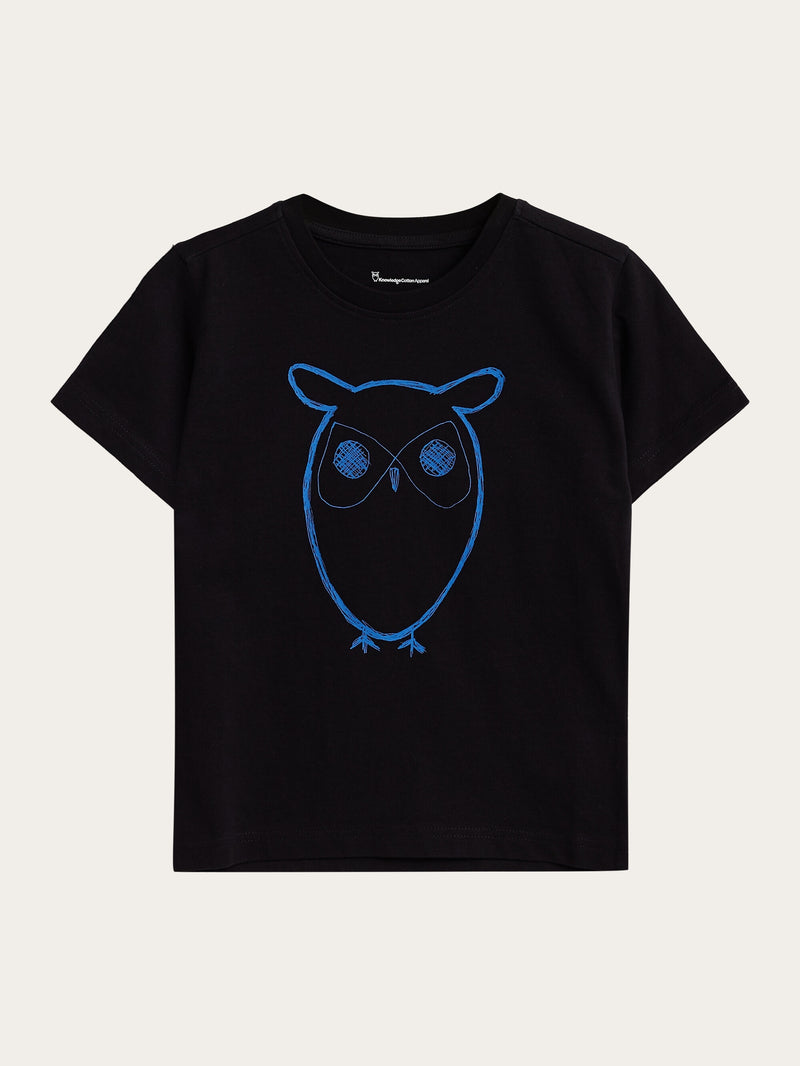 KnowledgeCotton Apparel - YOUNG Owl t-shirt T-shirts 9992 item color
