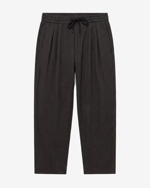 KnowledgeCotton Apparel - MEN Ozone relaxed houndtooth pant Pants 7031 Grey check