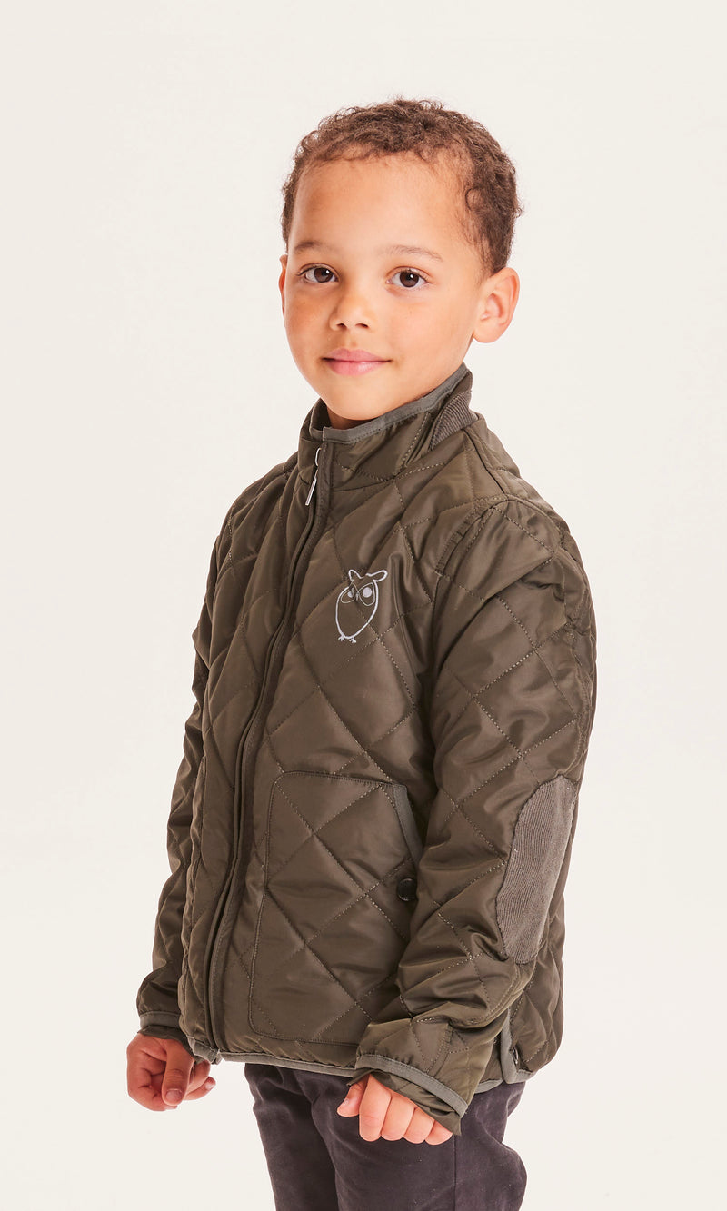 KnowledgeCotton Apparel - YOUNG REED quilted jacket Jackets 1090 Forrest Night