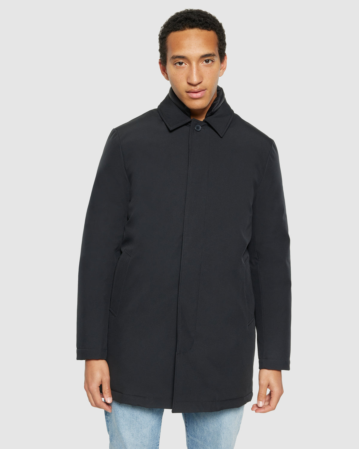 KnowledgeCotton Apparel - MEN Recycled PET Climate Shell Jacket Jackets 1300 Black Jet