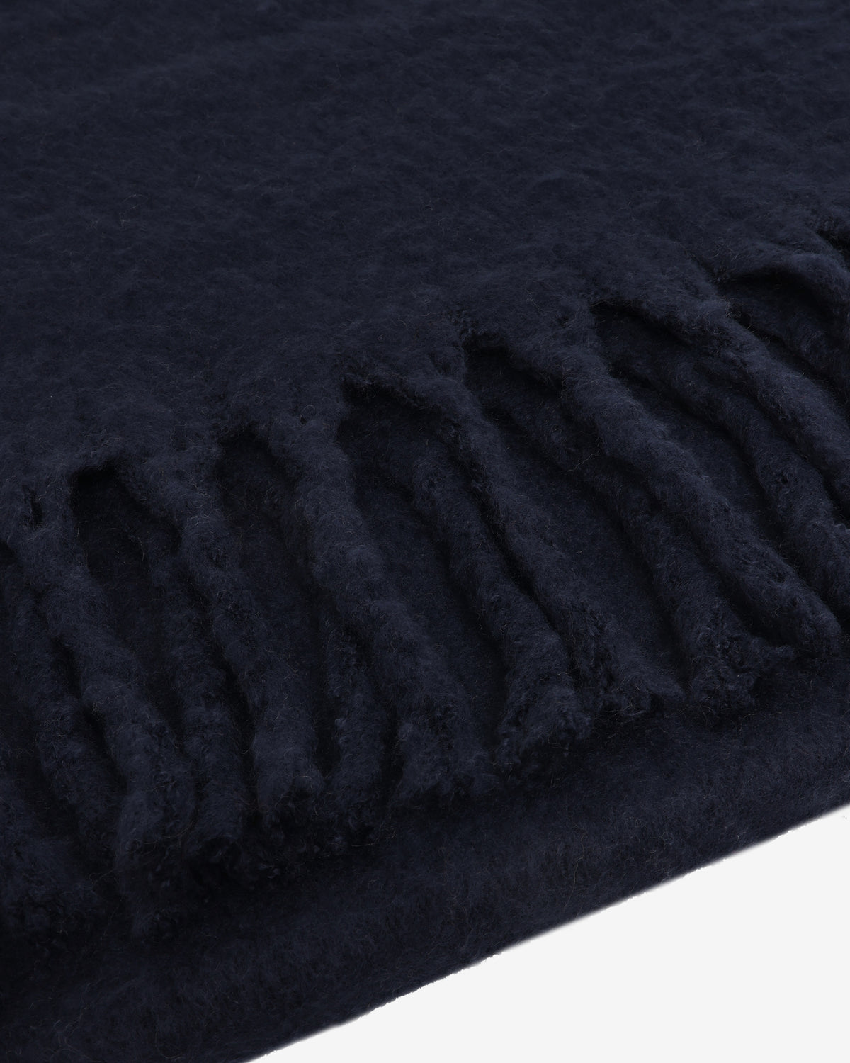 KnowledgeCotton Apparel - UNI Recycled fringe scarf Scarfs 1412 Night Sky