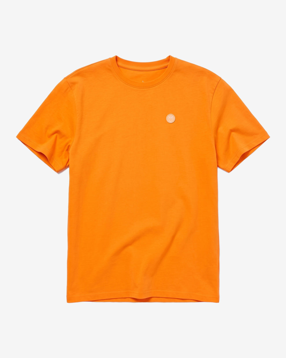 KnowledgeCotton Apparel - MEN Regular fit Badge t-shirt T-shirts 1502 Golden Oak