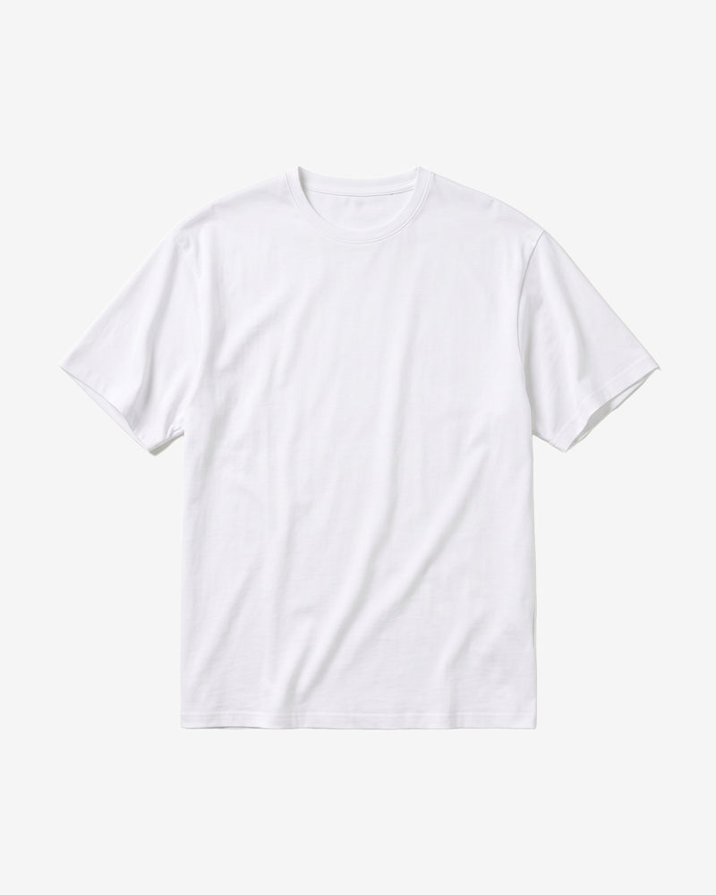 KnowledgeCotton Apparel - MEN Regular fit Basic tee T-shirts 1010 Bright White