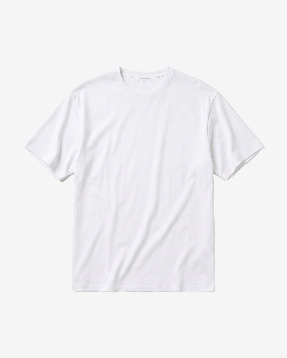 KnowledgeCotton Apparel - MEN Regular fit Basic tee T-shirts 1010 Bright White