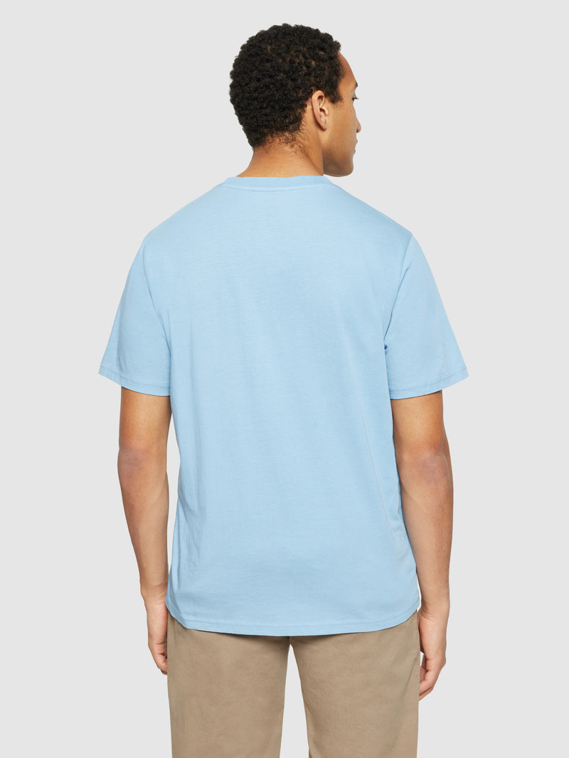 KnowledgeCotton Apparel - MEN Regular fit mountain t-shirt - Regenerative Organic Certified® - GOTS/Vegan T-shirts 1463 Glacier Lake