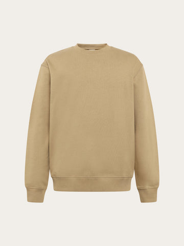 KnowledgeCotton Apparel - MEN Relaxed crew neck Sweats 1336 Kelp melange