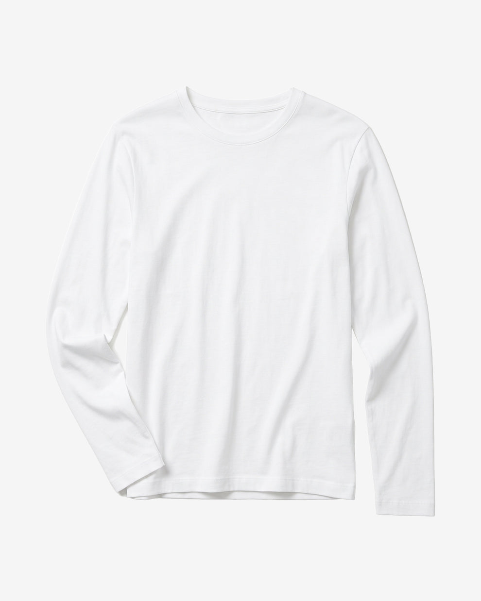 KnowledgeCotton Apparel - WMN Rib Scoop neck long sleeved Long Sleeves 1007 Star White