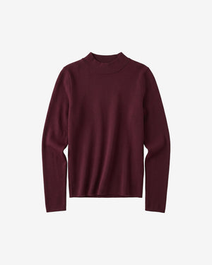 KnowledgeCotton Apparel - WMN Rib high neck LS Long Sleeves 1281 Fig