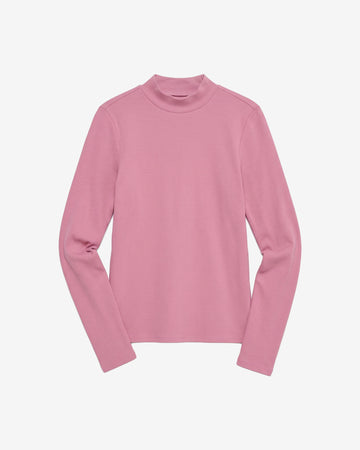 KnowledgeCotton Apparel - WMN Rib high neck LS Long Sleeves 1503 Orchid Haze