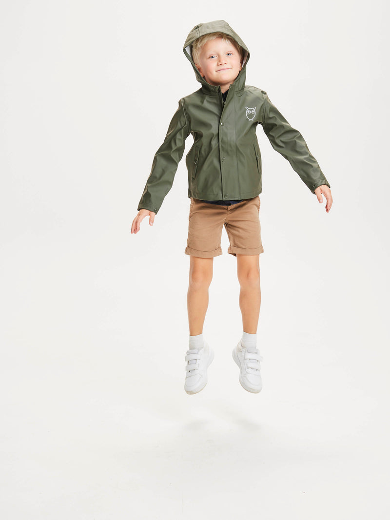 KnowledgeCotton Apparel - YOUNG Short rain jacket Jackets 1090 Forrest Night