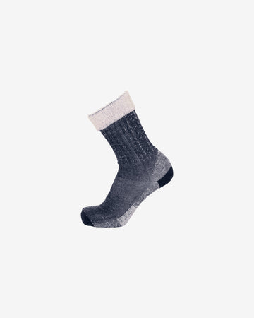 KnowledgeCotton Apparel - UNI Single pack low terry wool sock Socks 1001 Total Eclipse