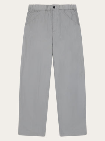 KnowledgeCotton Apparel - WMN Sky relaxed vent ripstop 90 pants Pants 1493 Ultimate Grey