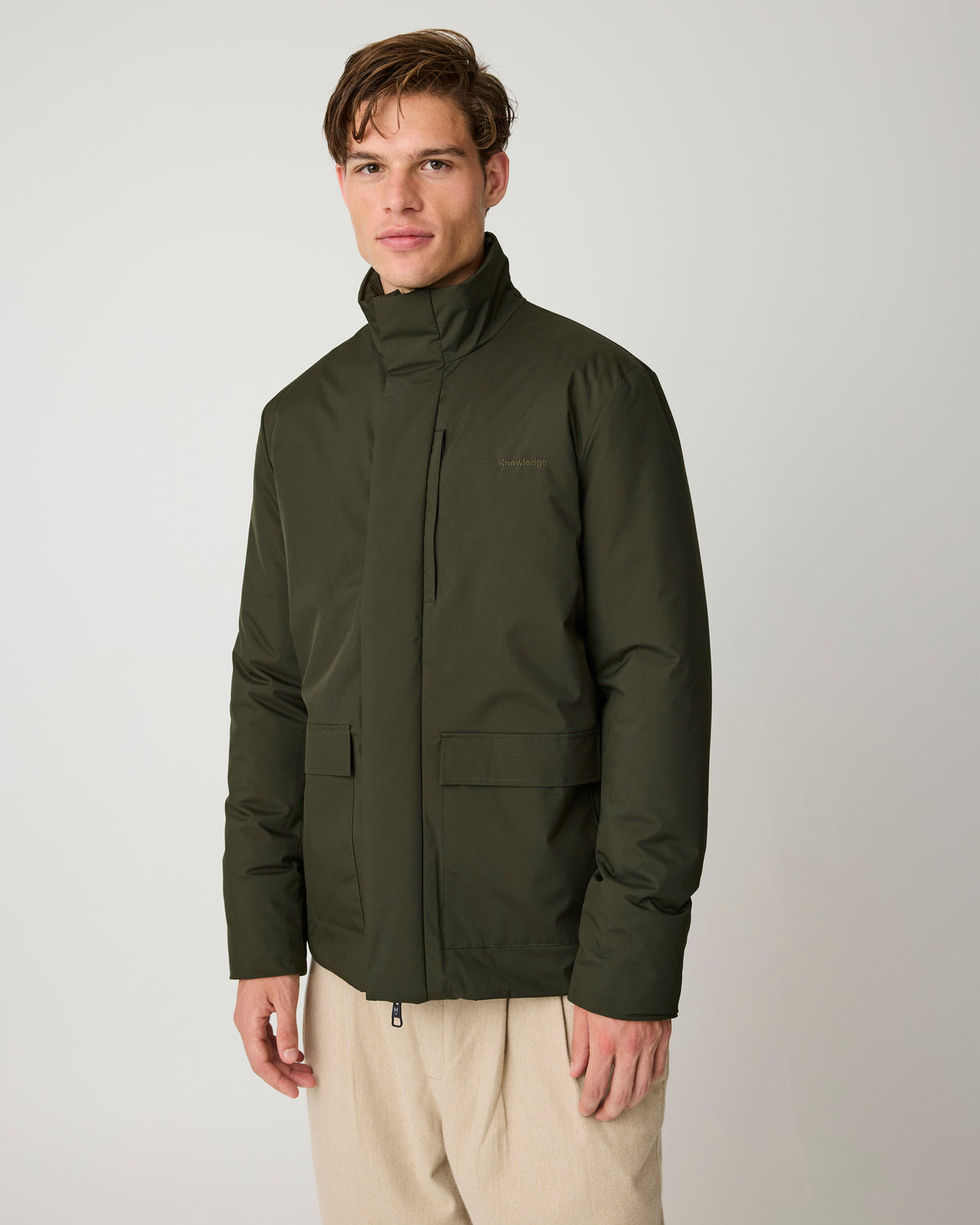 KnowledgeCotton Apparel - MEN Soft shell Jacket Jackets 1090 Forest Night