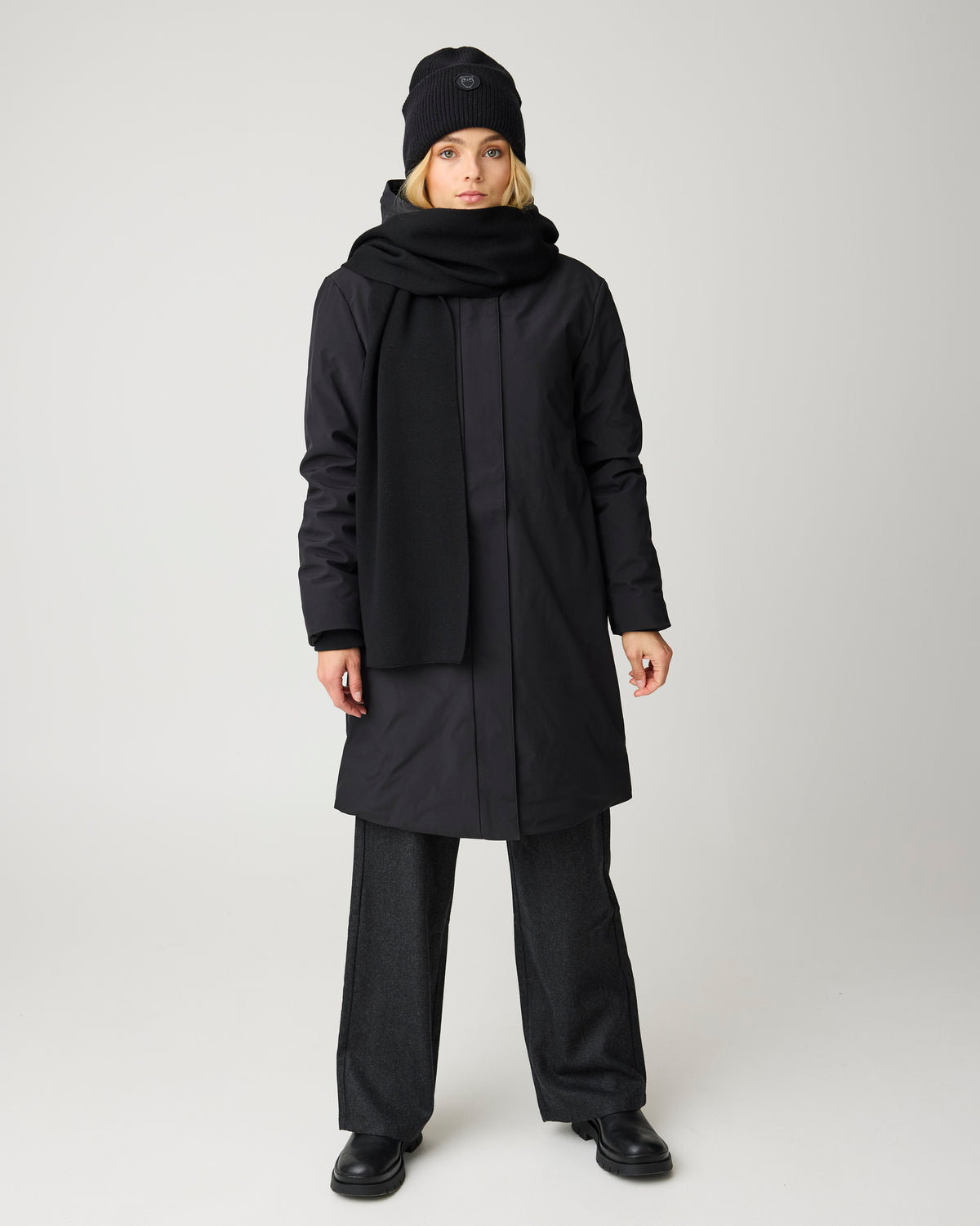 KnowledgeCotton Apparel - WMN Soft shell jacket Jackets 1300 Black Jet