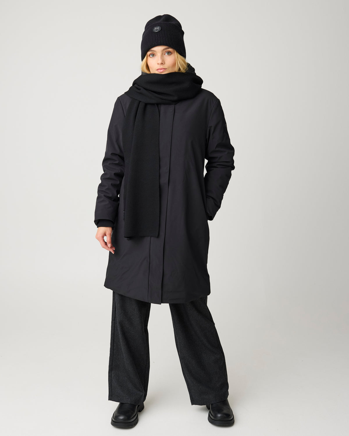 KnowledgeCotton Apparel - WMN Soft shell jacket Jackets 1300 Black Jet