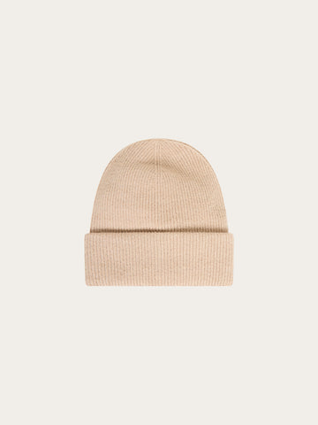 KnowledgeCotton Apparel - UNI Soufflé yarn beanie Hats 1228 Light feather gray