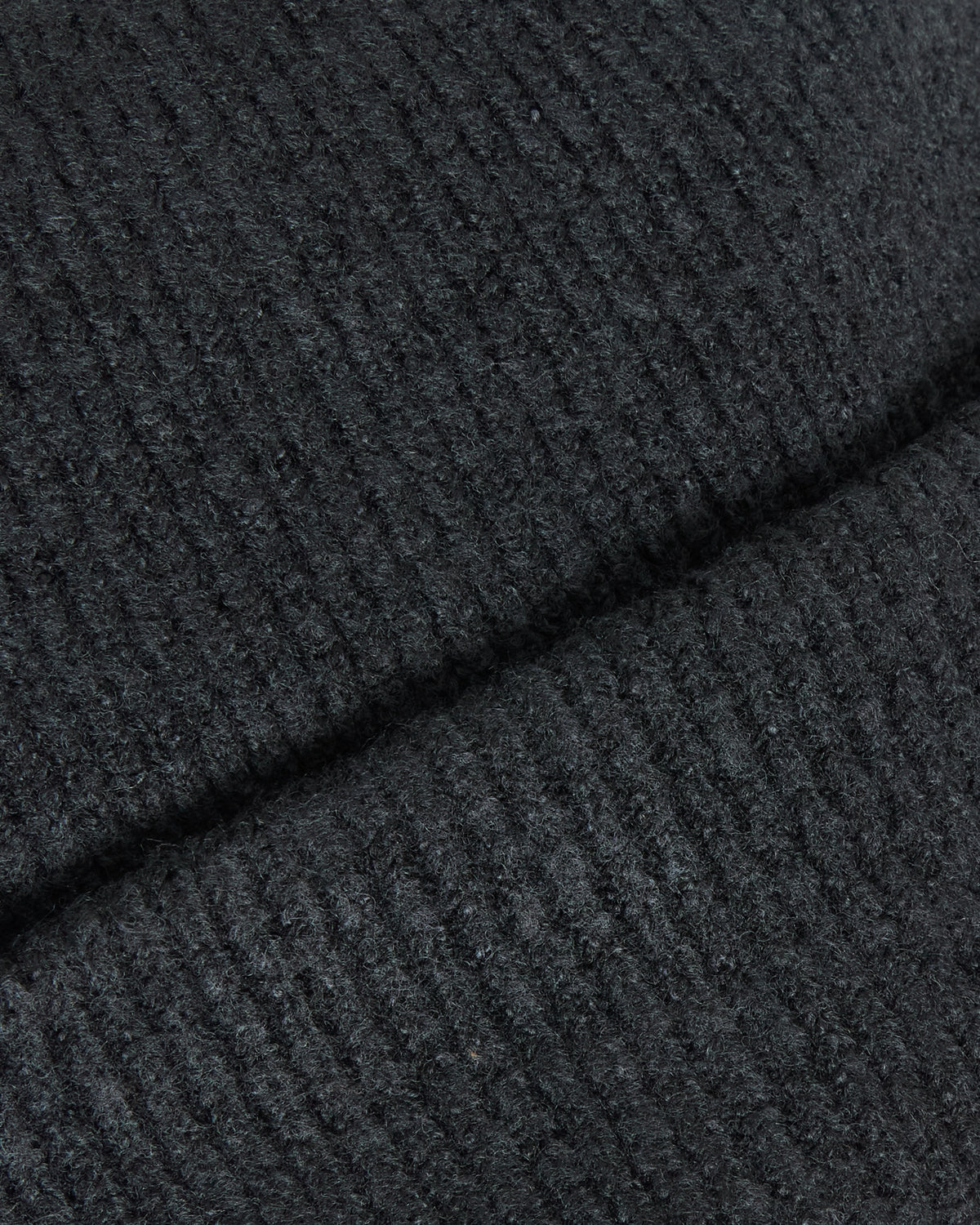 KnowledgeCotton Apparel - UNI Soufflé yarn beanie Hats 1300 Black Jet