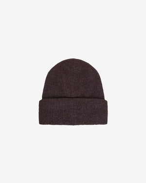 KnowledgeCotton Apparel - UNI Soufflé yarn beanie Hats 1487 Chocolate Torte