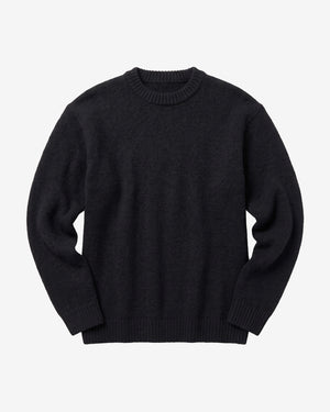KnowledgeCotton Apparel - WMN Soufflé yarn sweater Knits 1300 Black Jet