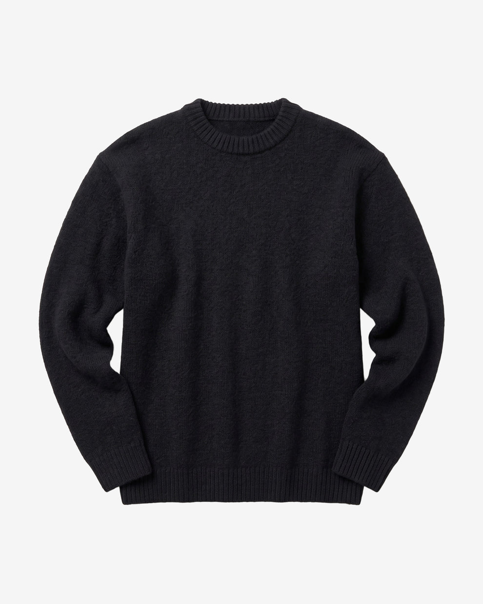 KnowledgeCotton Apparel - WMN Soufflé yarn sweater Knits 1300 Black Jet