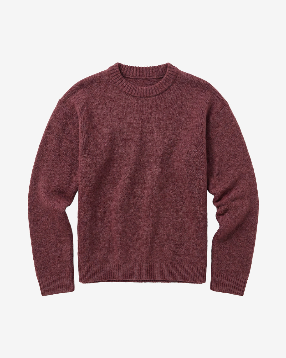 KnowledgeCotton Apparel - WMN Soufflé yarn sweater Knits 1500 Burgundy