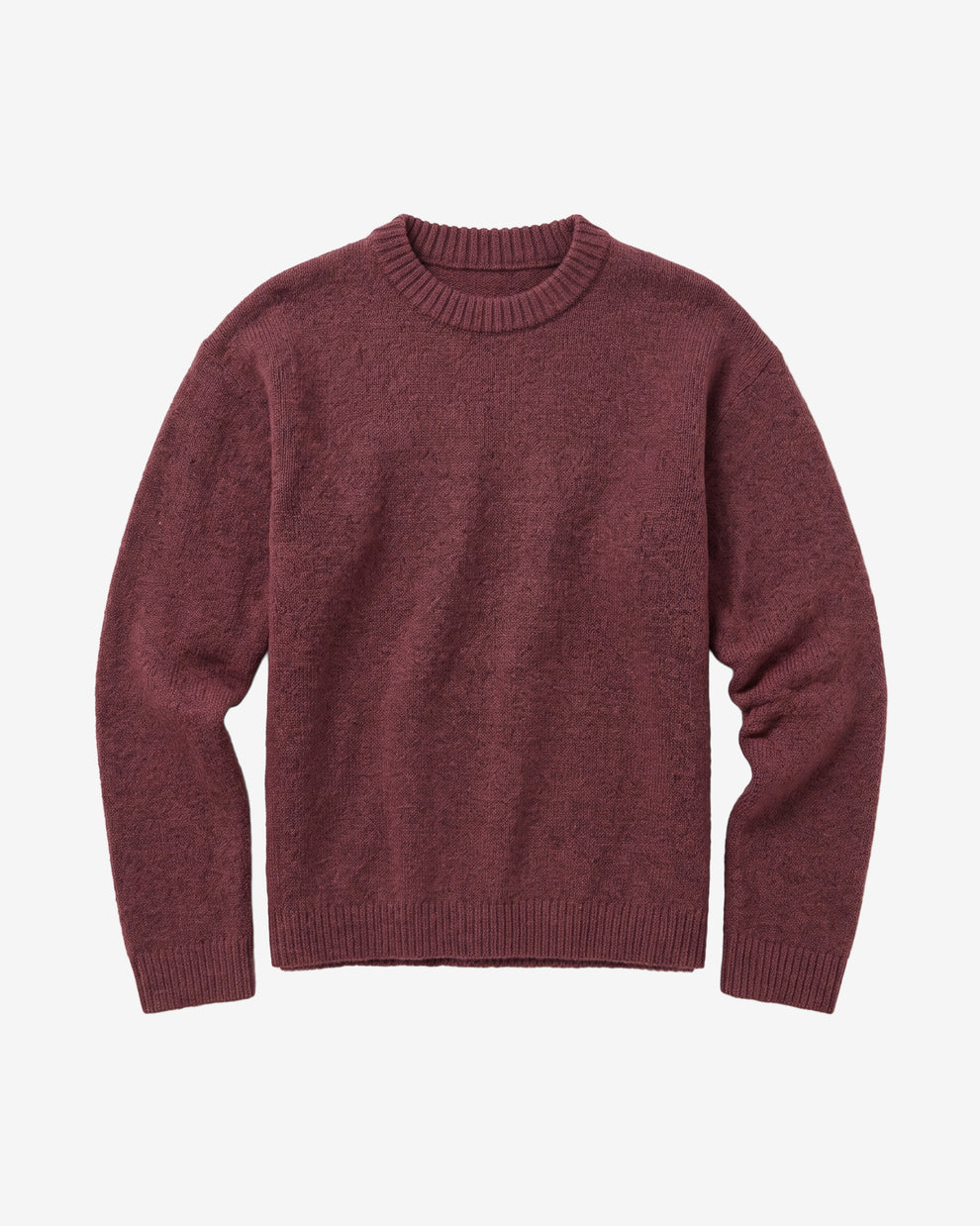 KnowledgeCotton Apparel - WMN Soufflé yarn sweater Knits 1500 Burgundy