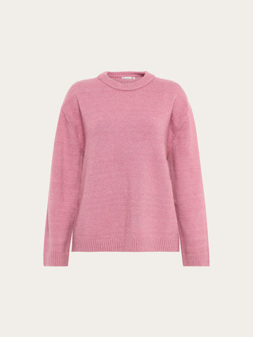 KnowledgeCotton Apparel - WMN Soufflé yarn sweater Knits 1503 Orchid Haze