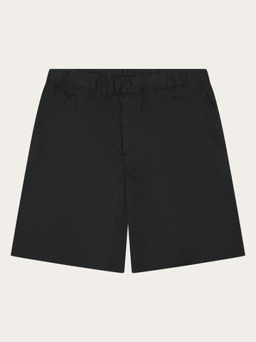 KnowledgeCotton Apparel - MEN Storm relaxed vent ripstop 90 shorts Shorts 1300 Black Jet