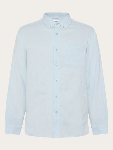 KnowledgeCotton Apparel - MEN Structure shirt Shirts 1009 Skyway