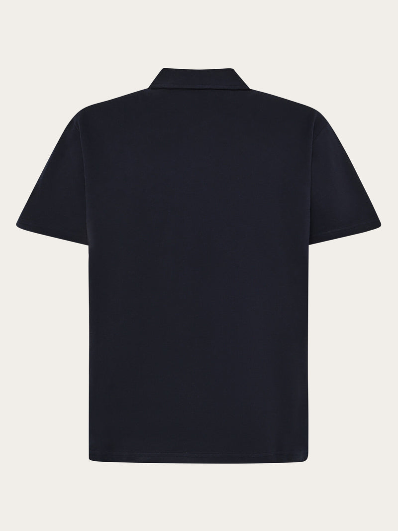 KnowledgeCotton Apparel - MEN Terry polo Polos 1412 Night Sky