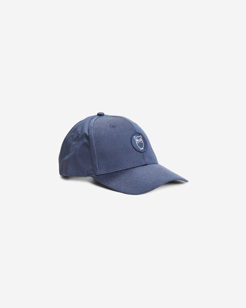 KnowledgeCotton Apparel - UNI Twill baseball cap Caps 1001 Total Eclipse