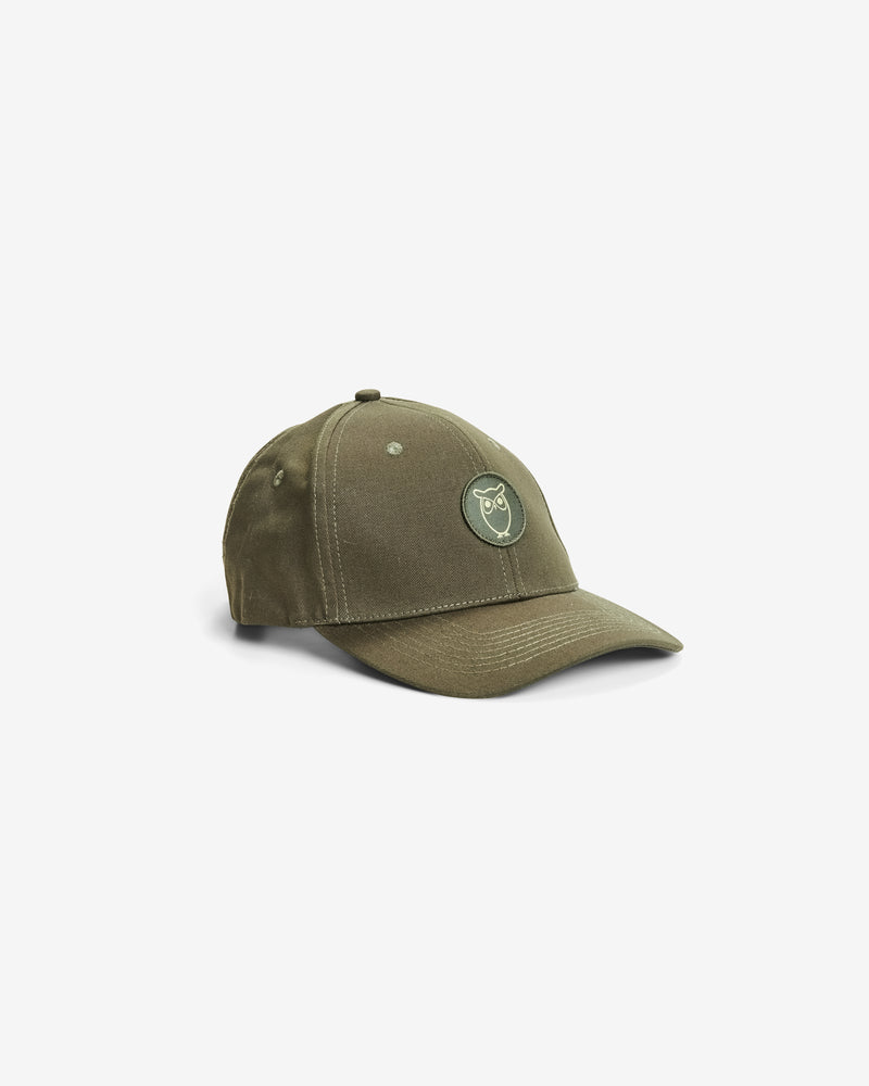 KnowledgeCotton Apparel - UNI Twill baseball cap Caps 1090 Forest Night