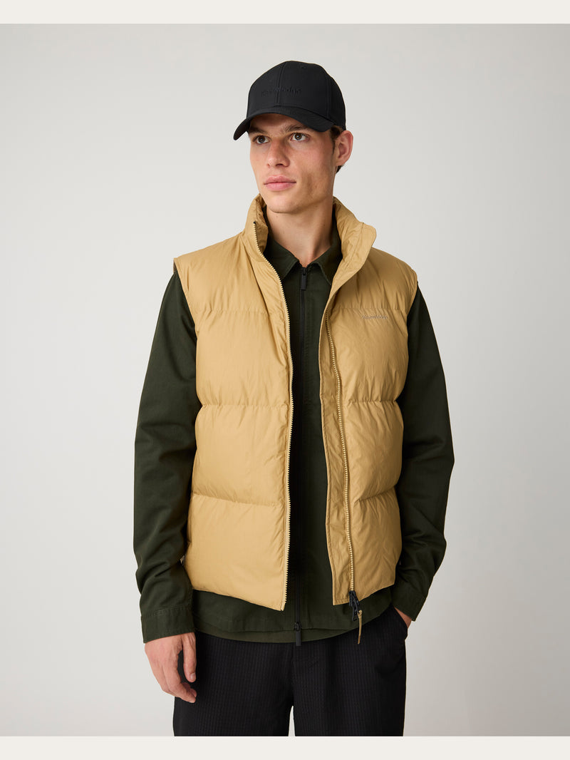 KnowledgeCotton Apparel - MEN Twill zip overshirt Overshirts 1090 Forrest Night