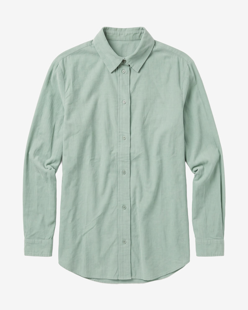 KnowledgeCotton Apparel - WMN Vega relaxed corduroy shirt Shirts 1396 Lily Pad