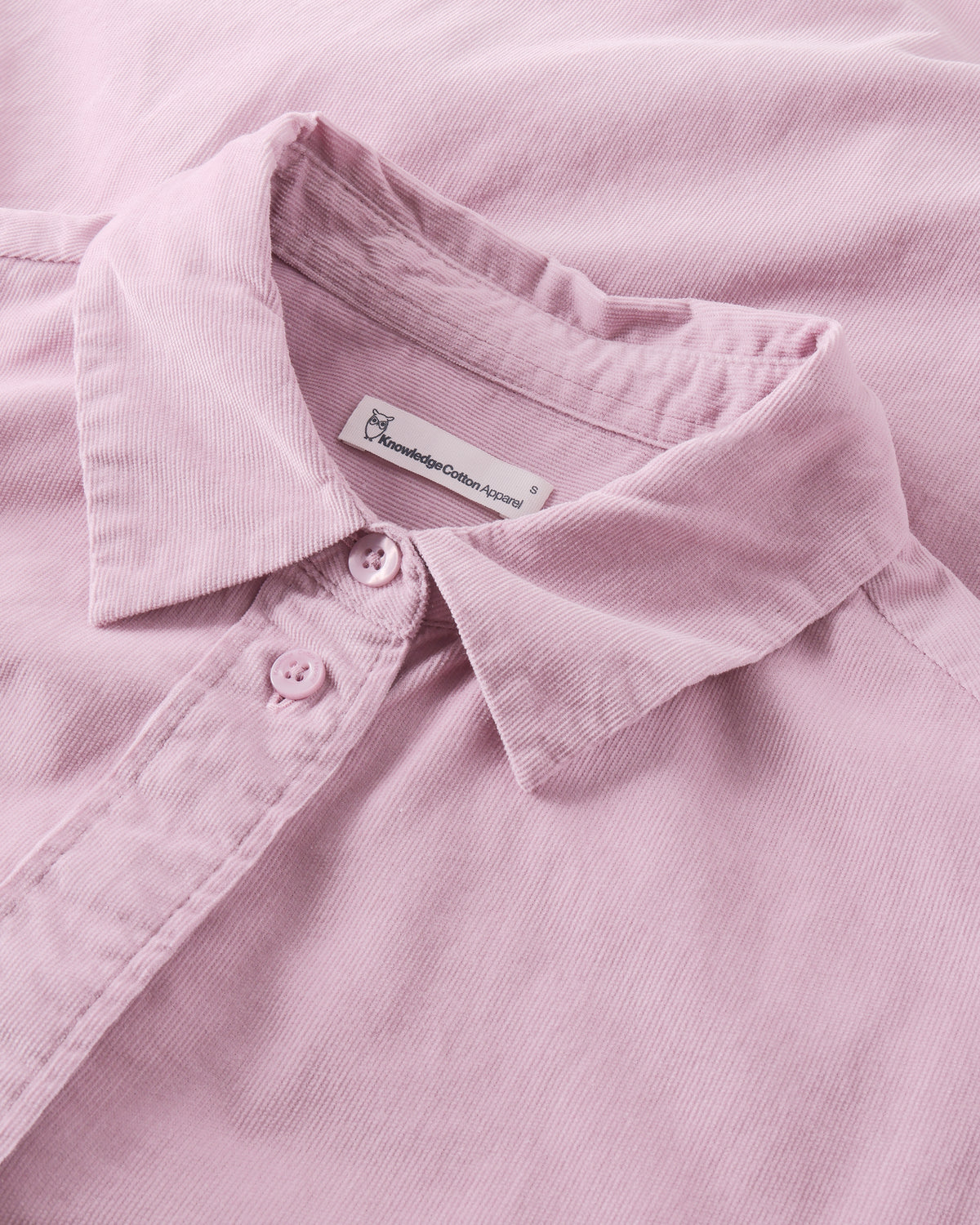 KnowledgeCotton Apparel - WMN Vega relaxed corduroy shirt Shirts 1503 Orchid Haze