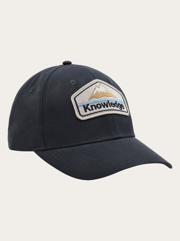 KnowledgeCotton Apparel - UNI Vent 200 Canvas Classic Cap GOTS Caps 1300 Black Jet