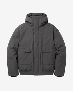 KnowledgeCotton Apparel - MEN Vent 200 insulated bomber jacket Jackets 1504 Volcanic Ash