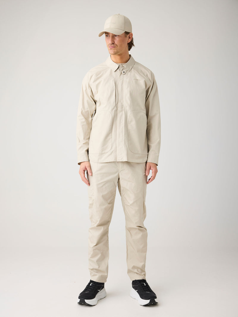 KnowledgeCotton Apparel - MEN Vent Canvas 200 Classic Jacket - GOTS/Vegan Jackets 1228 Light feather gray