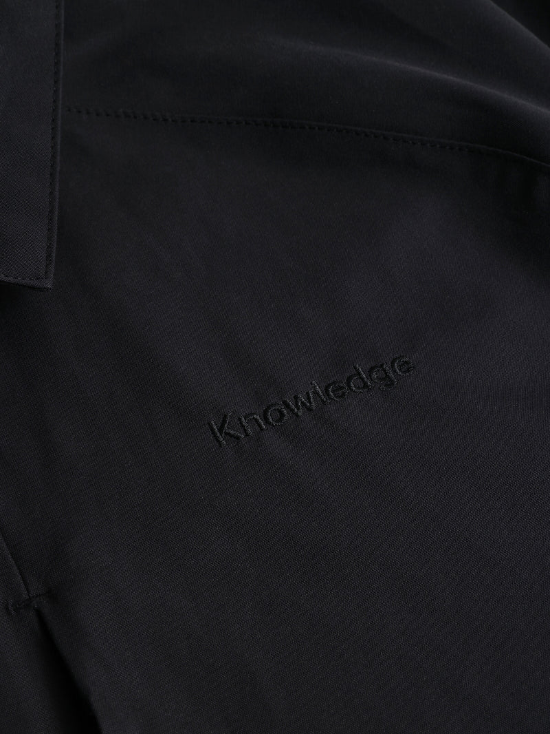 KnowledgeCotton Apparel - MEN Vent Canvas 200 Classic Jacket - GOTS/Vegan Jackets 1300 Black Jet