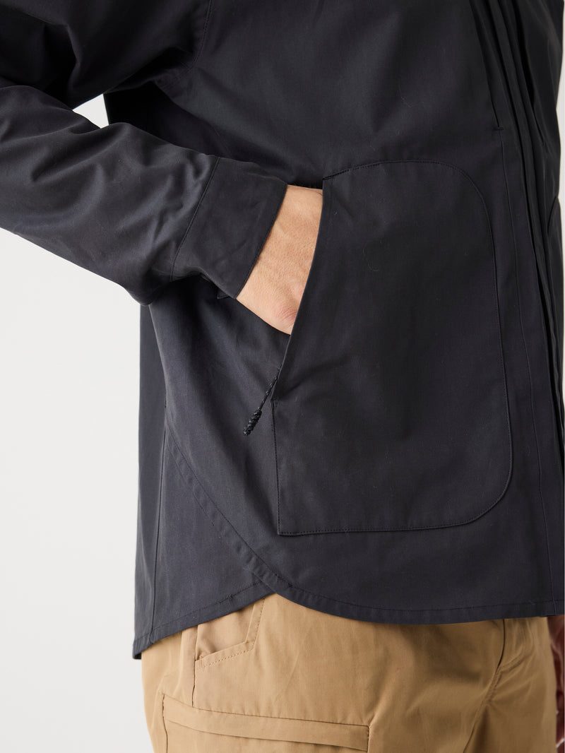 KnowledgeCotton Apparel - MEN Vent Canvas 200 Classic Jacket - GOTS/Vegan Jackets 1300 Black Jet
