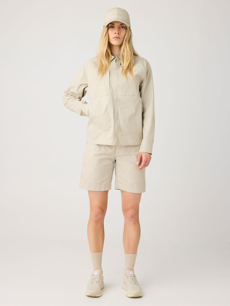 KnowledgeCotton Apparel - WMN Vent Canvas 200 Classic Jacket - GOTS/Vegan Jackets 1228 Light feather gray