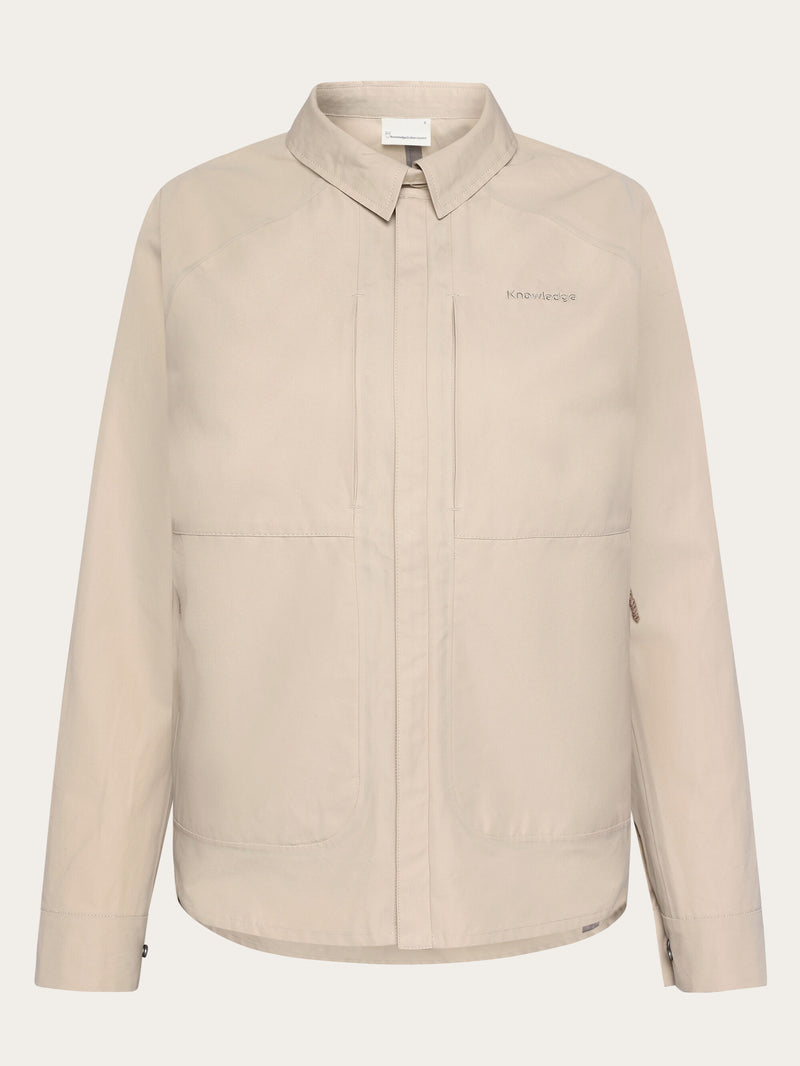 KnowledgeCotton Apparel - WMN Vent Canvas 200 Classic Jacket - GOTS/Vegan Jackets 1228 Light feather gray