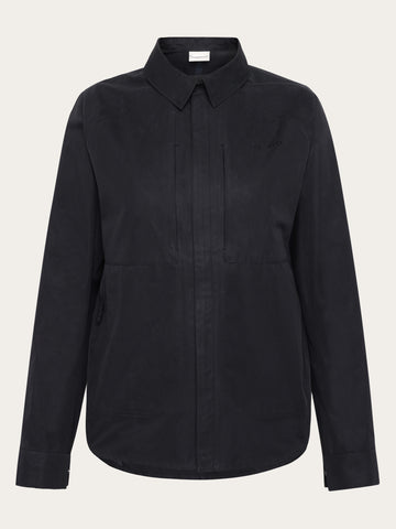 KnowledgeCotton Apparel - WMN Vent canvas 200 jacket Jackets 1300 Black Jet