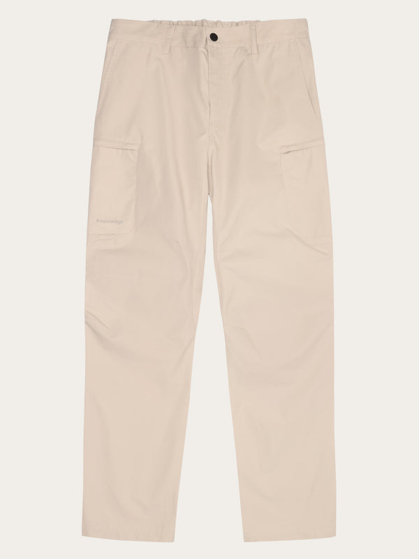 KnowledgeCotton Apparel - MEN Vent Canvas 200 classic pants - GOTS/Vegan Pants 1228 Light feather gray