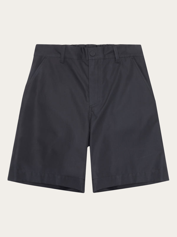 KnowledgeCotton Apparel - WMN Vent Canvas 200 classic shorts - GOTS/vegan Shorts 1300 Black Jet