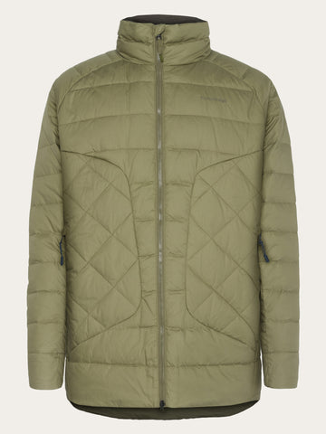 KnowledgeCotton Apparel - MEN Vent Ripstop 90 Re:Down insulated jacket Jackets 1068 Burned Olive